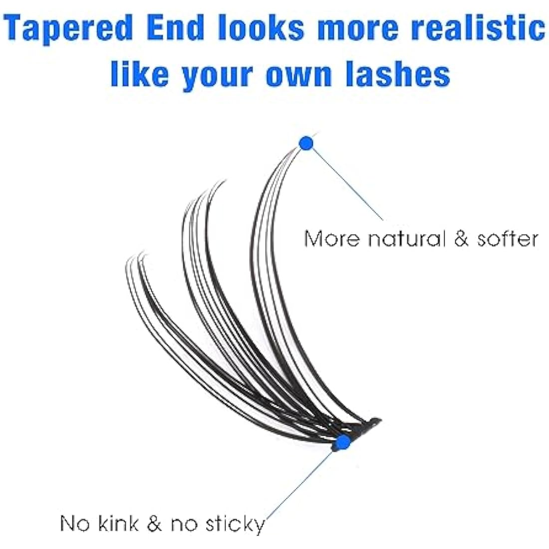 Bransfy False Eyelashes Clusters 280pcs DIY Eyelash Extension D Curl Long Individual Lashes Mixed Faux Mink Lash Clusters Extensions(40D-0.07D 9-16mm)