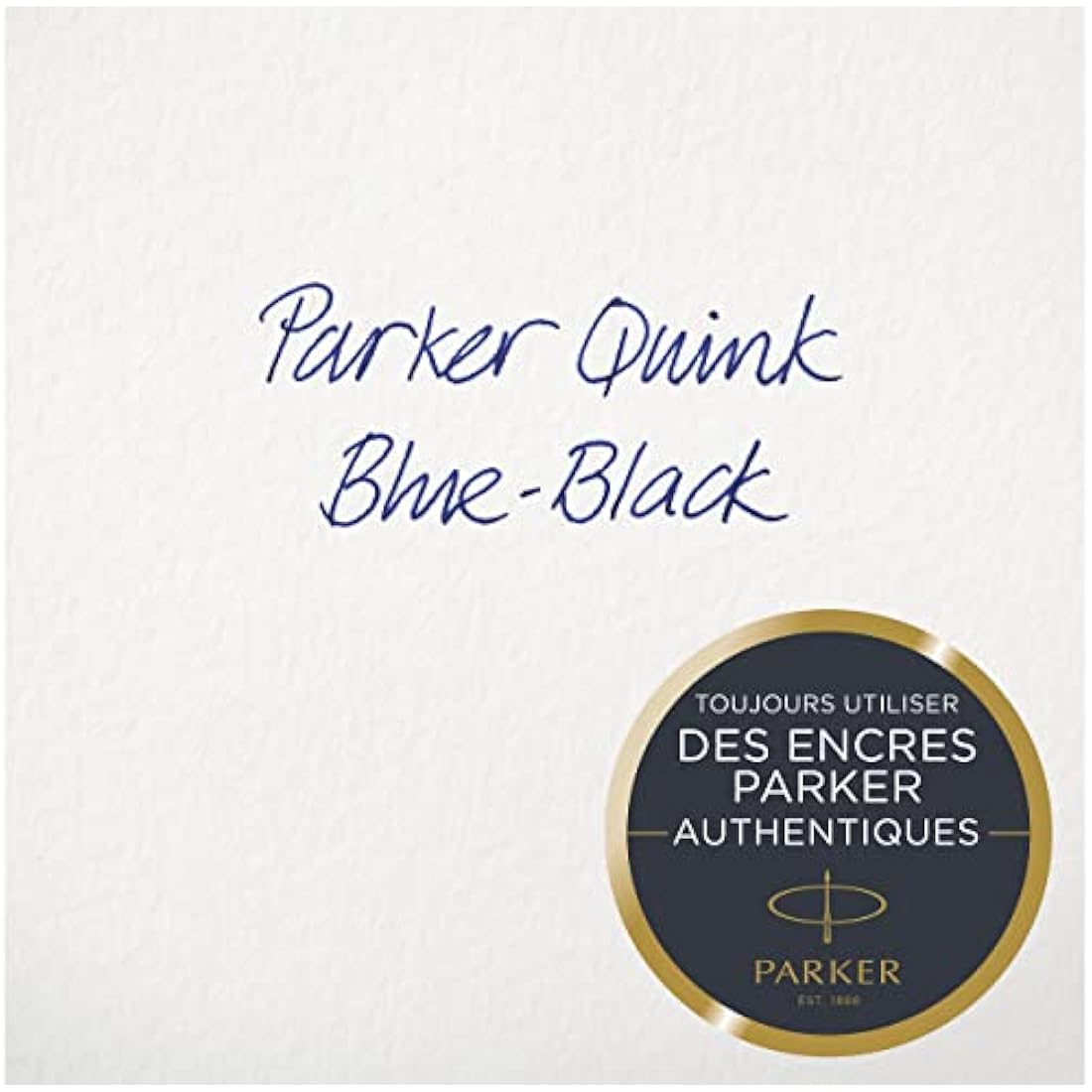 Parker Fountain Pen Ink Bottle | Blue-Black QUINK Ink | 57 ml Fountain Pen Refill