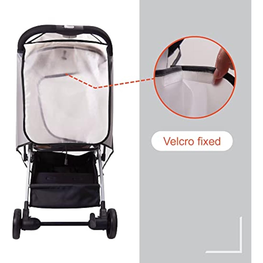 Bemece Universal Rain Cover for Pushchair Stroller Buggy Pram, Baby Travel Weather Shield