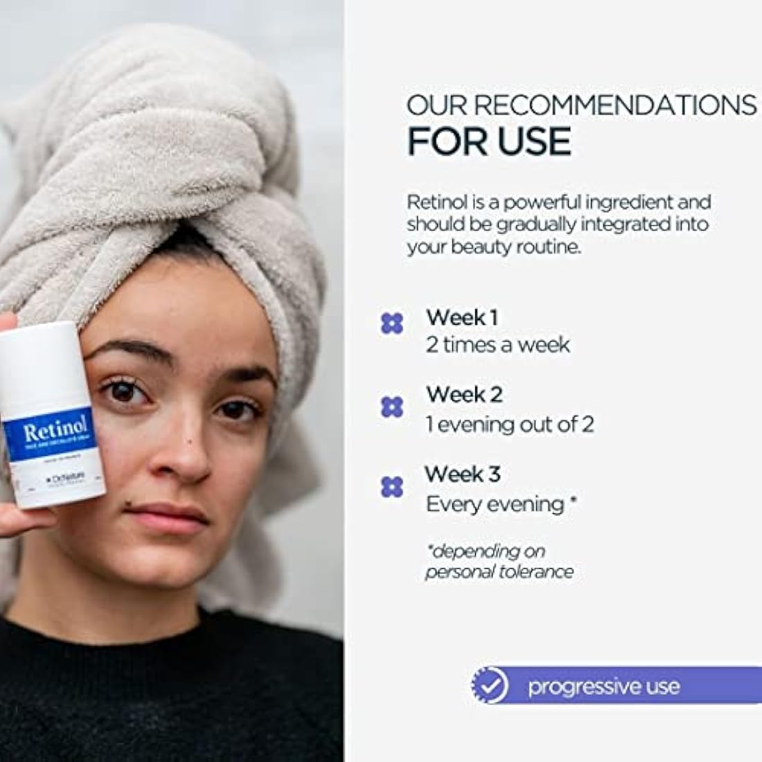 Retinol Face Cream for Sensitive Skin - Natural Skincare with 99% Natural Ingredients - Anti Ageing Cream - Night Cream - Vegan Retinol Moisturizer, Anti Ageing Anti Wrinkle Night Cream