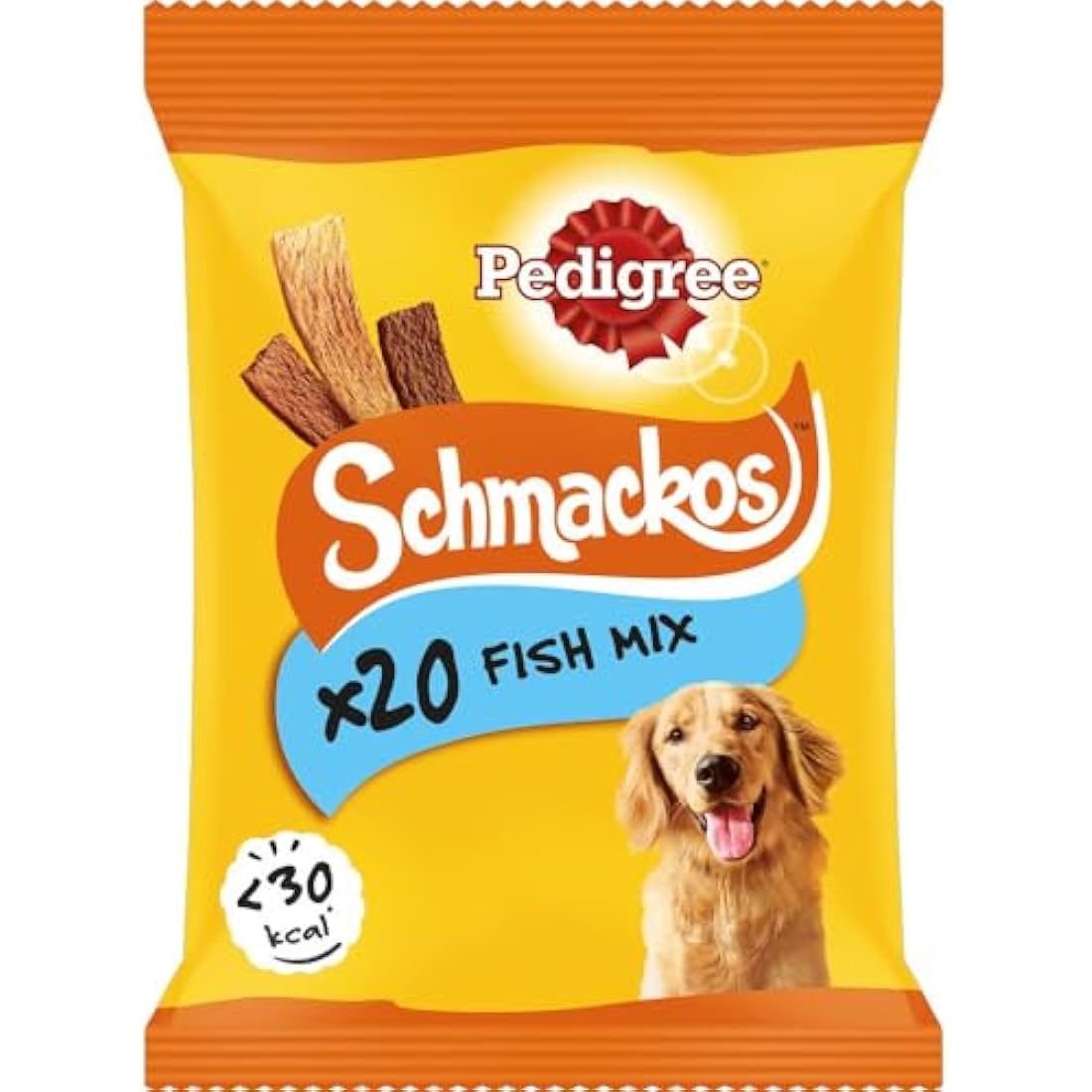 Pedigree Schmackos Fish Mix - Dog Treats - Variety of Fish Flavours - 180 Stripes (Pack of 9)