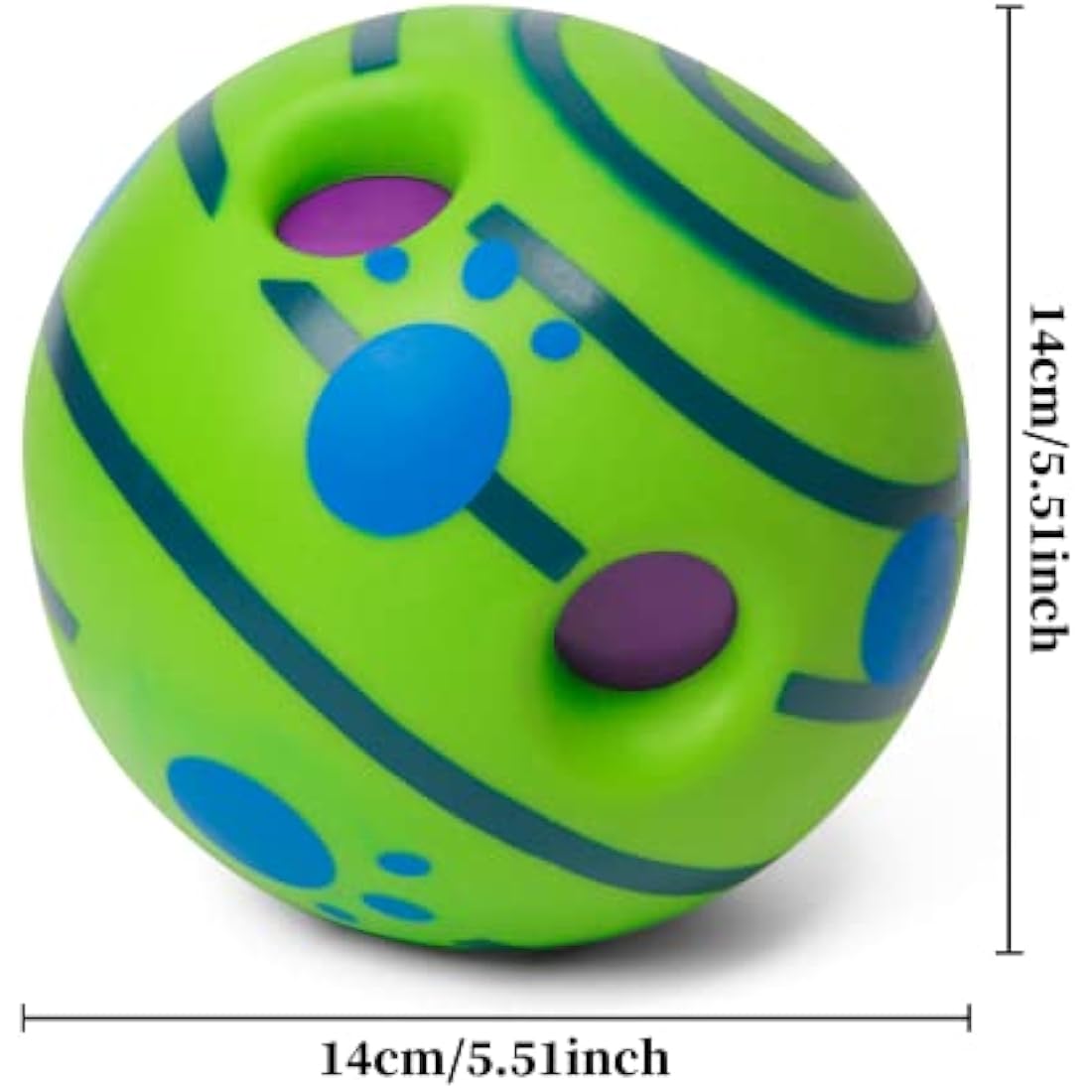 Yifugad Interactive Giggle Ball for Dog Squeaky Toy Keep Your Dog Happy All Day, Ball Toys for Large, Medium and Small Pet Cat Relieve Anxiety and Boredom