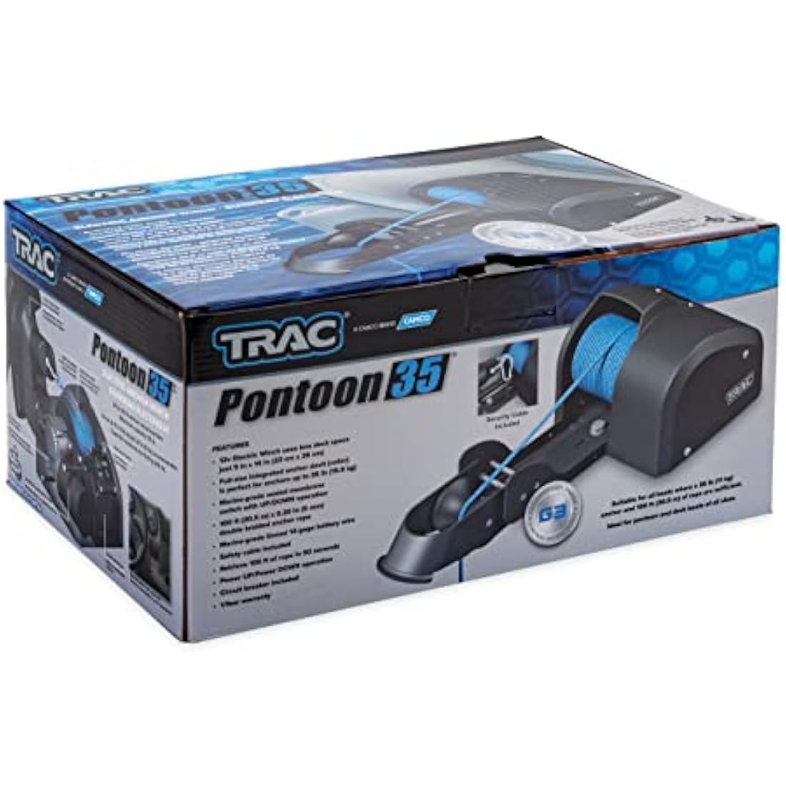 TRAC-Outdoor Products Pontoon 35 Electric Anchor Winch