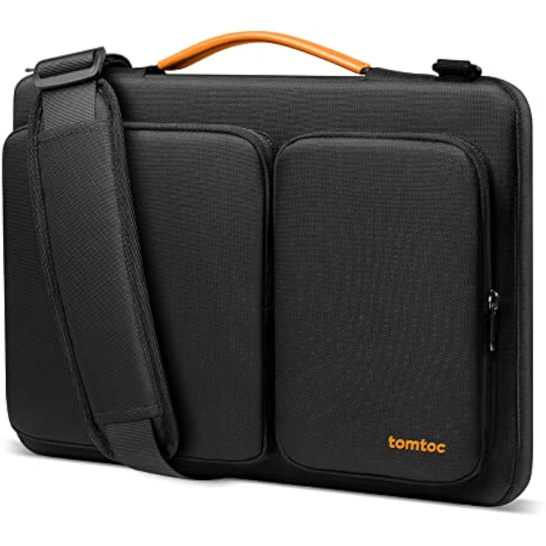 tomtoc Rugged Laptop Bag 16 Inch for Macbook Pro M4/M3/M2/M1, 360° Protective Waterproof Shoulder Bag Laptop Carrying Case Sleeve With Space for Charger & Mouse, Daily Commuting Essential
