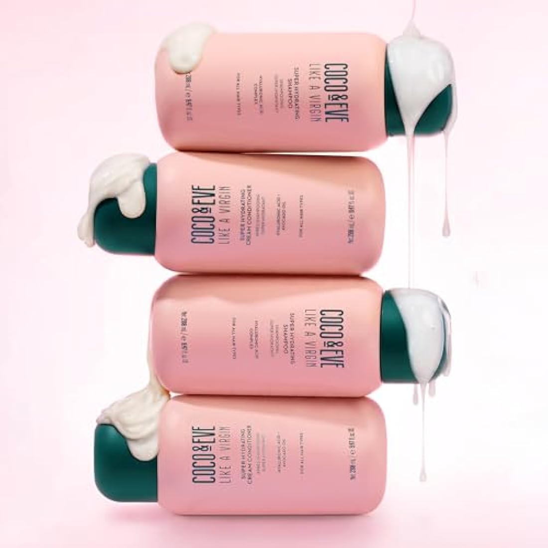 Coco & Eve Like A Virgin Shampoo & Conditioner Bundle Kit - Natural, Sulfate free Hair Care with Argan Oil, Coconut and Avocado Oil | For Dry Damaged, Color Treated Hair | Anti Frizz