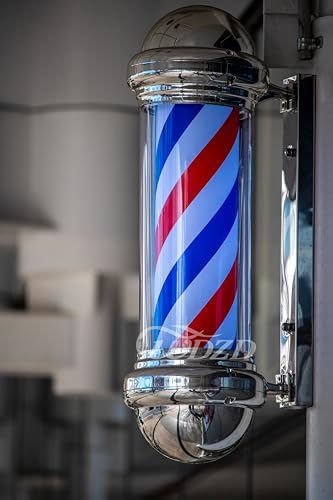 WDZD 29'' Silver Barber Pole Light