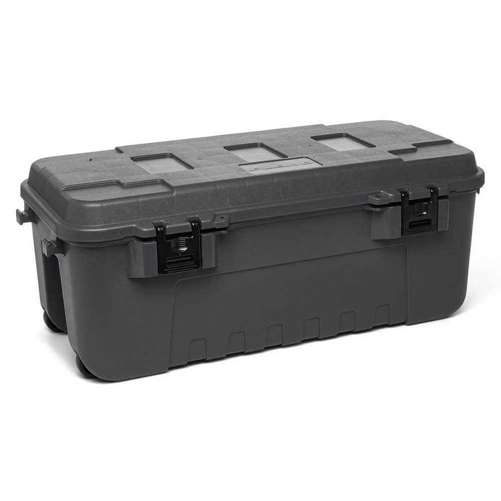 PLANO Sportsman's Trunk - Large 102ltr,Charcoal, Military-Grade Storage Box with Lid, Heavy Duty, Large, Camping & Army Storage Trunks, Perfect for