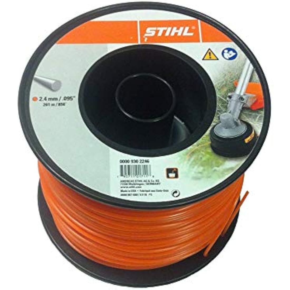 Genuine Stihl 2.4mm x 856ft Round Strimmer & Brushcutter Nylon Line 00009302246