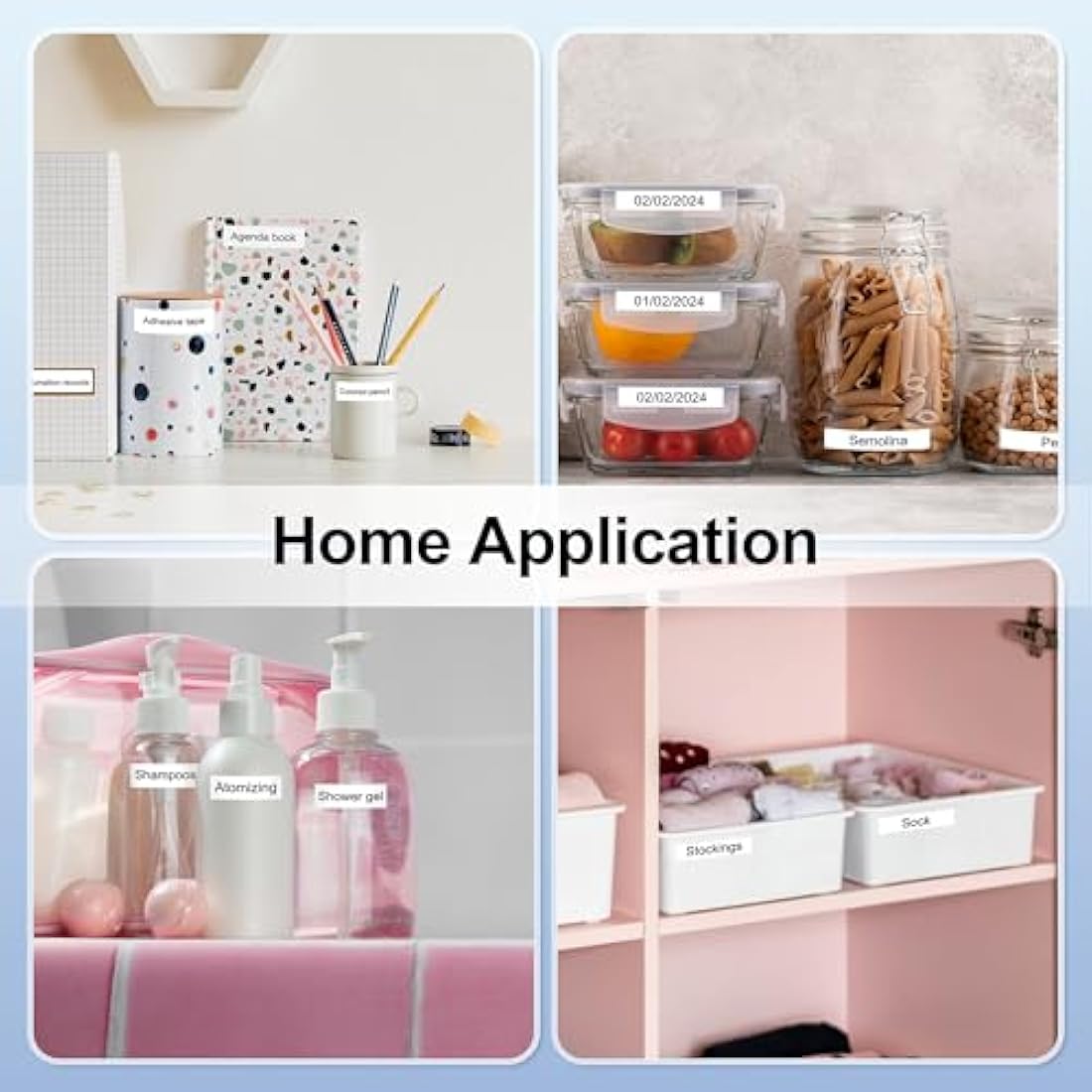 4X MarkField Compatible Plastic Label Tape Replacement for Dymo LetraTag Labels 12 mm x 4 m 91201, Compatible with Dymo LetraTag LT-100H LT-100T LT-110T XR XM 200B QX 50, Black on White