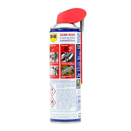 WD-40 Multi-Use Spray 450ml: Wide and Narrow Spray for Maintenance, Rust Protection and Lubrication