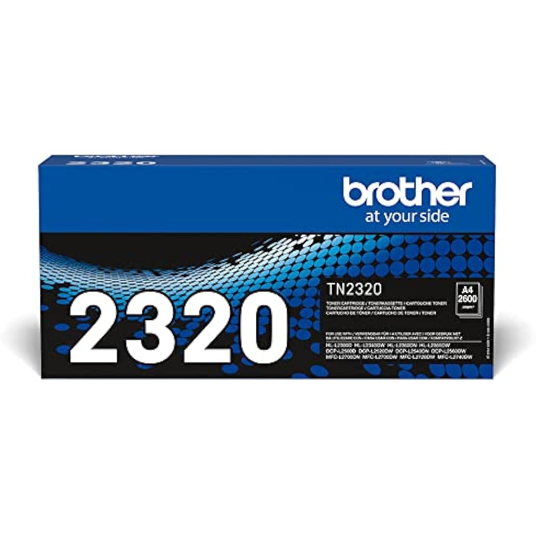 Brother TN-2320 Toner Cartridge, Black, Single Pack, High Yield, Includes 1 x Toner Cartridge, Brother Genuine Supplies