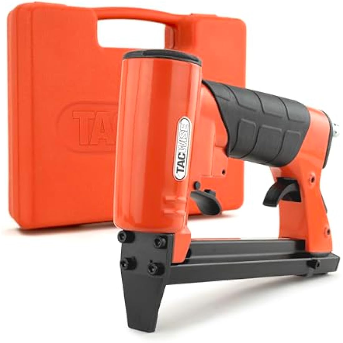 Tacwise A7116V Upholstery Air Stapler, Uses Type 71 / 4 - 16 mm Staples, Orange / Black