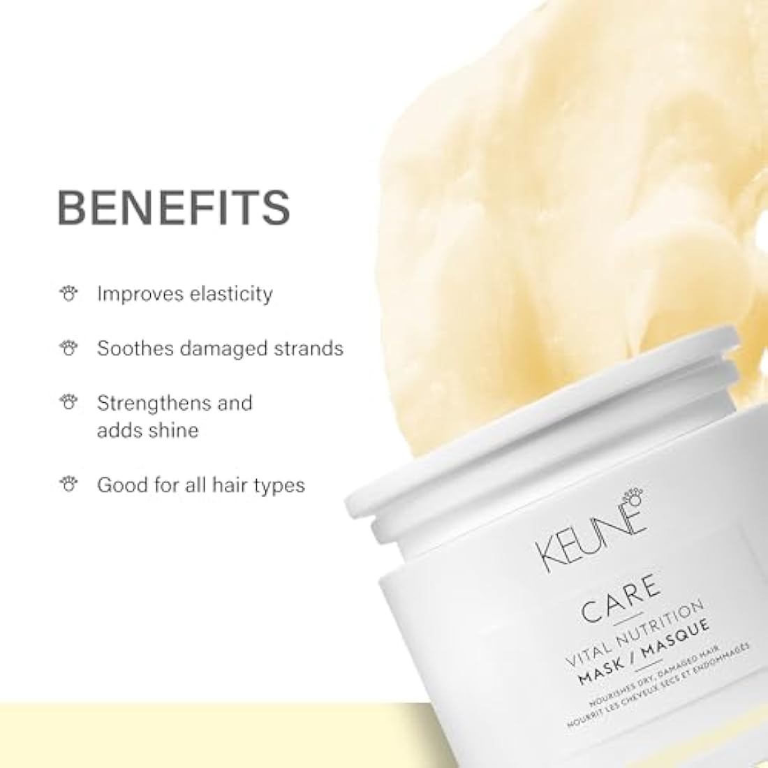Keune Care Line Vital Nutrition Mask - Moisturizing Mask For Dry Hair 200 Ml