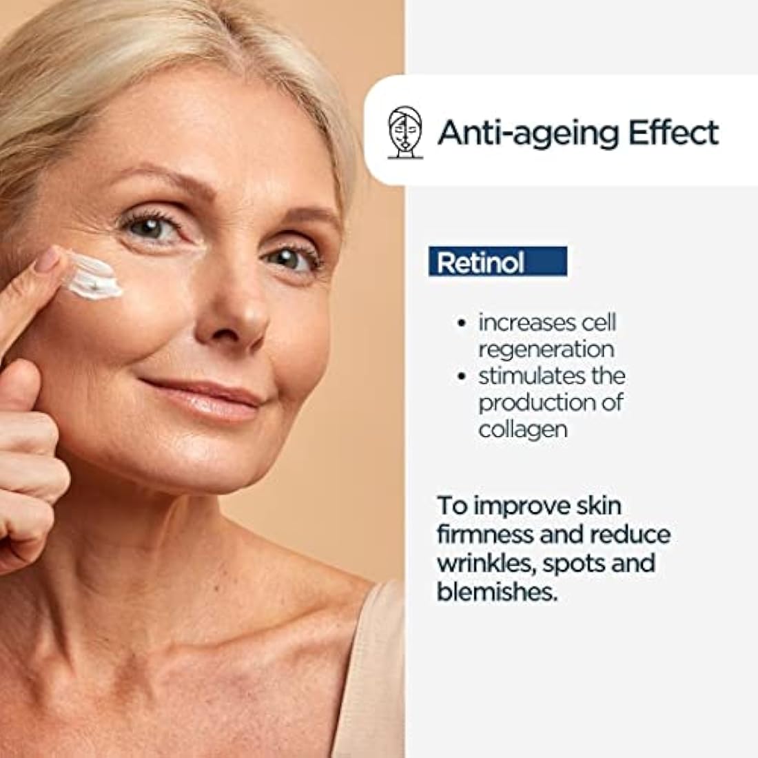 Retinol Face Cream for Sensitive Skin - Natural Skincare with 99% Natural Ingredients - Anti Ageing Cream - Night Cream - Vegan Retinol Moisturizer, Anti Ageing Anti Wrinkle Night Cream
