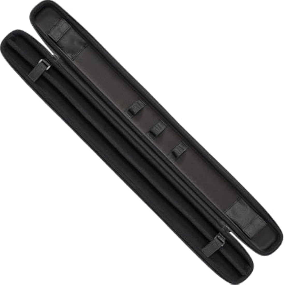 POWERGLIDE Snooker Pool or Billiard Cue Case | Svartur | Modern Design Soft Touch EVA | Handle & Shoulder Strap | Protective Foam Interior | Accessory Pockets | to Fit 2-Piece