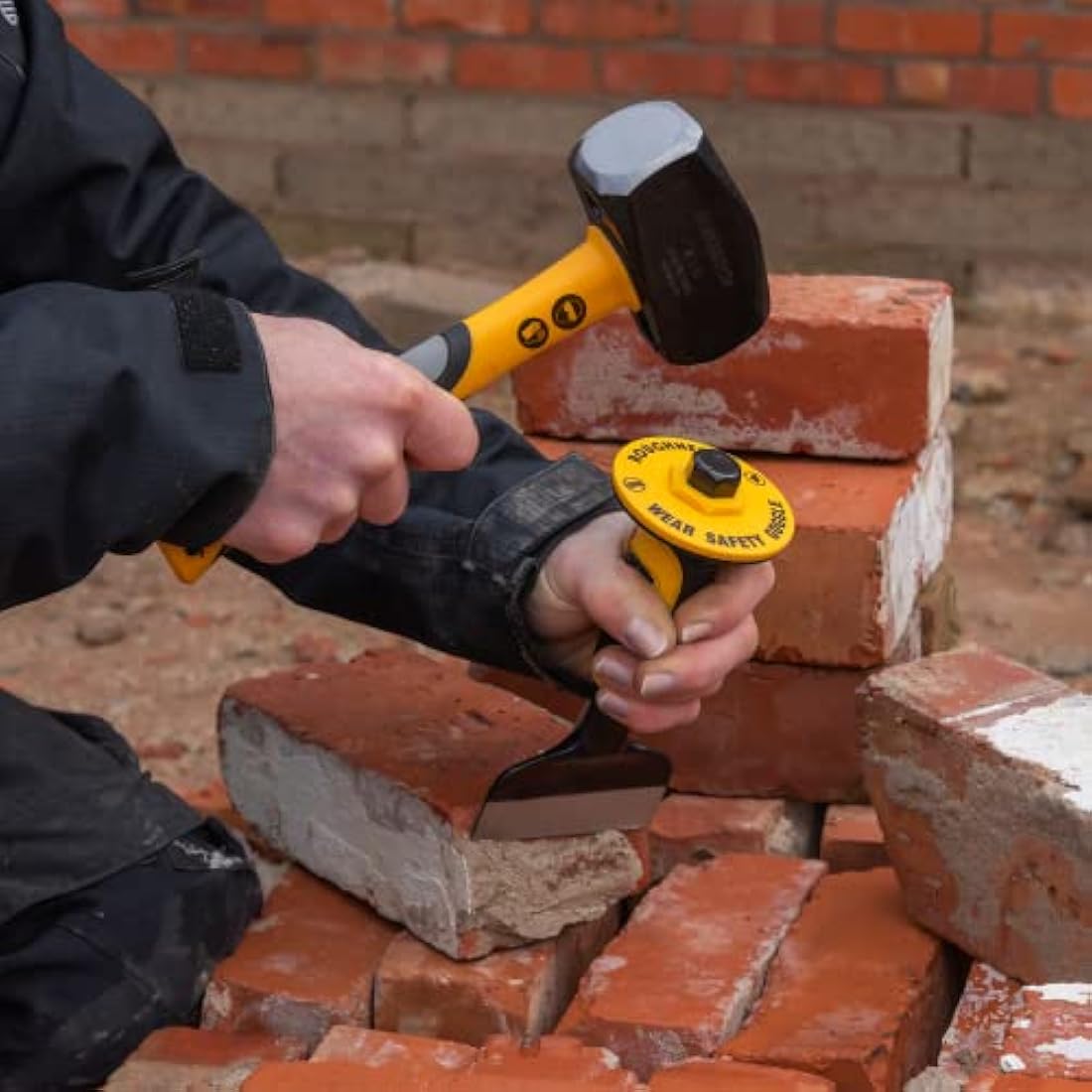 Roughneck ROU31993 Bolster & Chisel Set - 3 Piece Including: Brick Bolster 102x216mm (4x8½in) Electrician’s Bolster76x279mm (3x11in) & x1 Cold Chisel 25x305mm (1x12in), Multi
