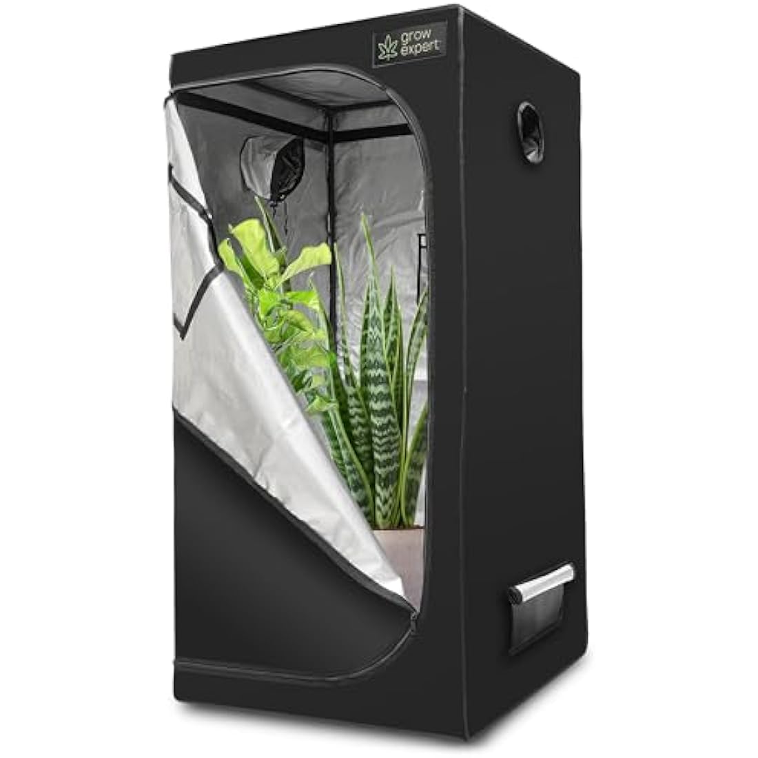 Premium Grow Tent - 1680D fabric, Diamond reflective interior, Strongest zips, Ultra-tight and high grow tent, EZ-View window, Grow Box 6 sizes (100x100x200cm)
