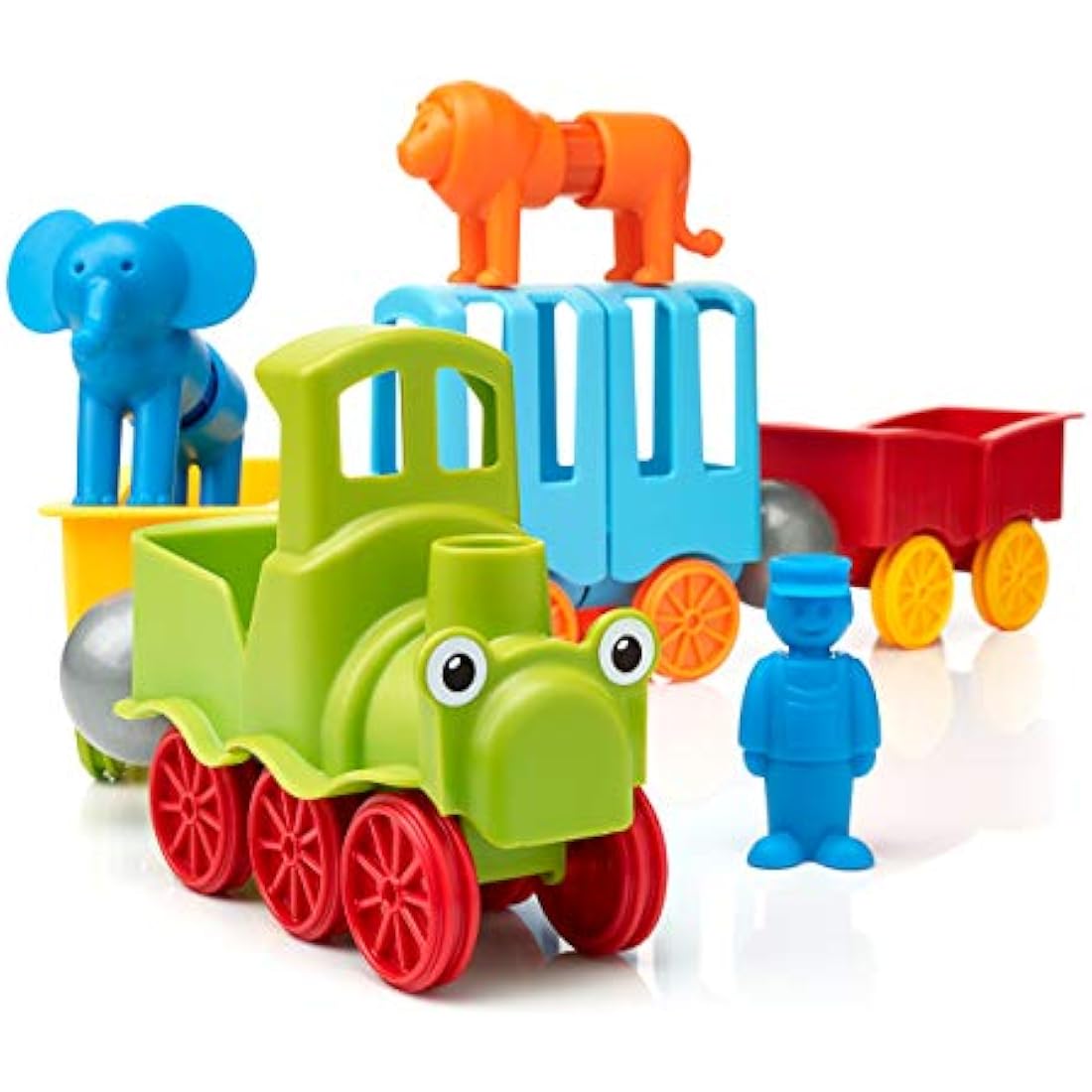 SMARTMAX - My First Animal Train, Magnetic Discovery Play Set, 25 pieces, 1-5 Years