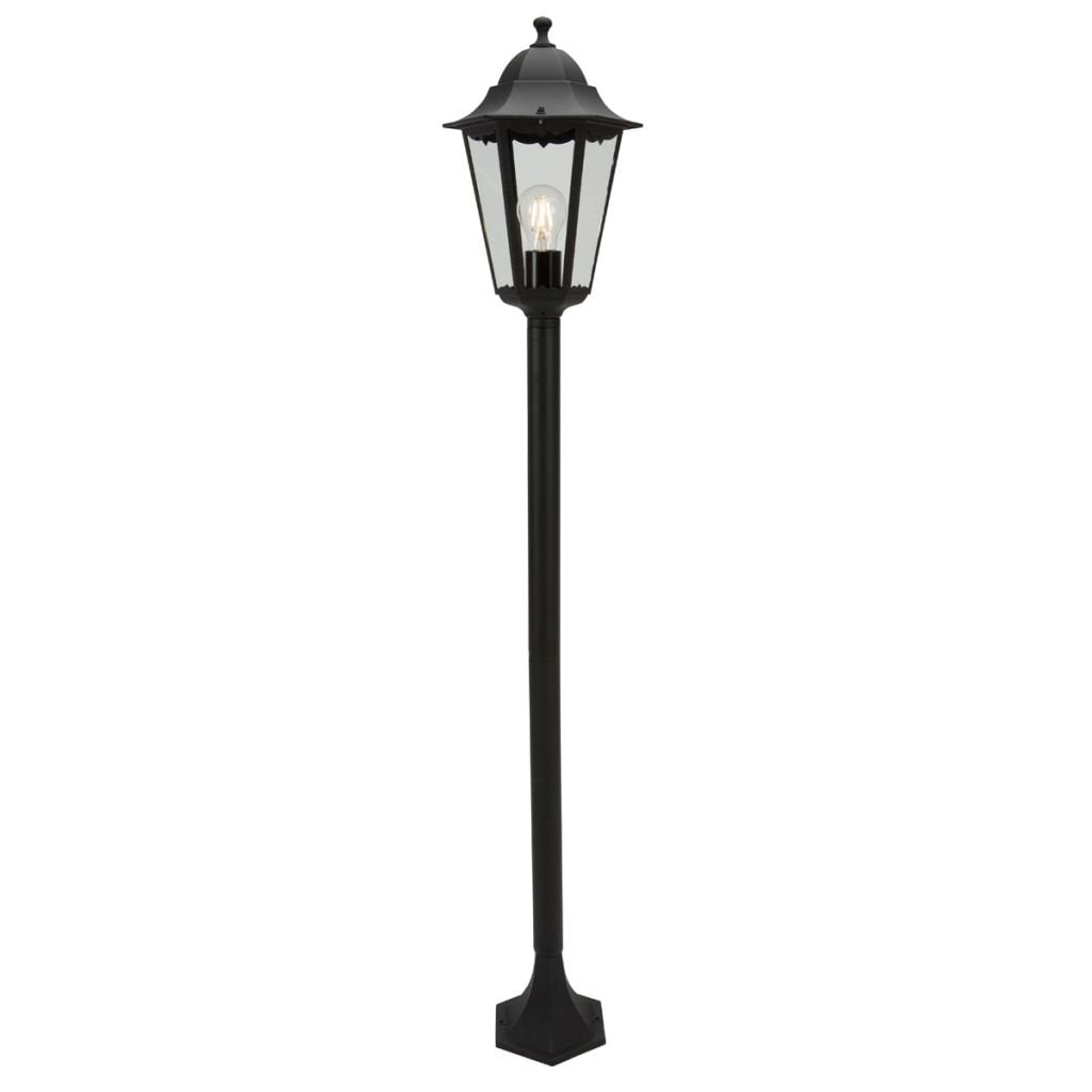 Smartwares Outdoor Lantern, Garden Post, Aluminium & Glass, 125cm, Wired, 60 Watt, E27