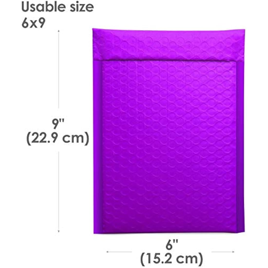 Switory 25Pcs Poly Bubble Mailers A5 Padded Envelopes Bulk Bubble Lined Wrap Polymailer Bags for Shipping Packaging Mailing Self Seal Purple 15.2cmx22.9cm