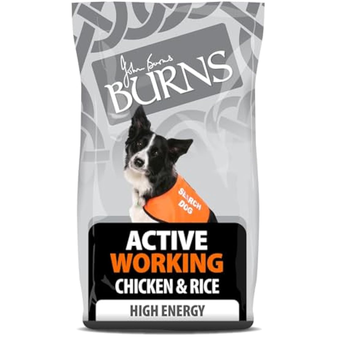 Burns Pet Nutrition Hypoallergenic Complete Dry Dog Food Adult and Senior Dog Active For Working Dogs Chicken and Rice 12 kg