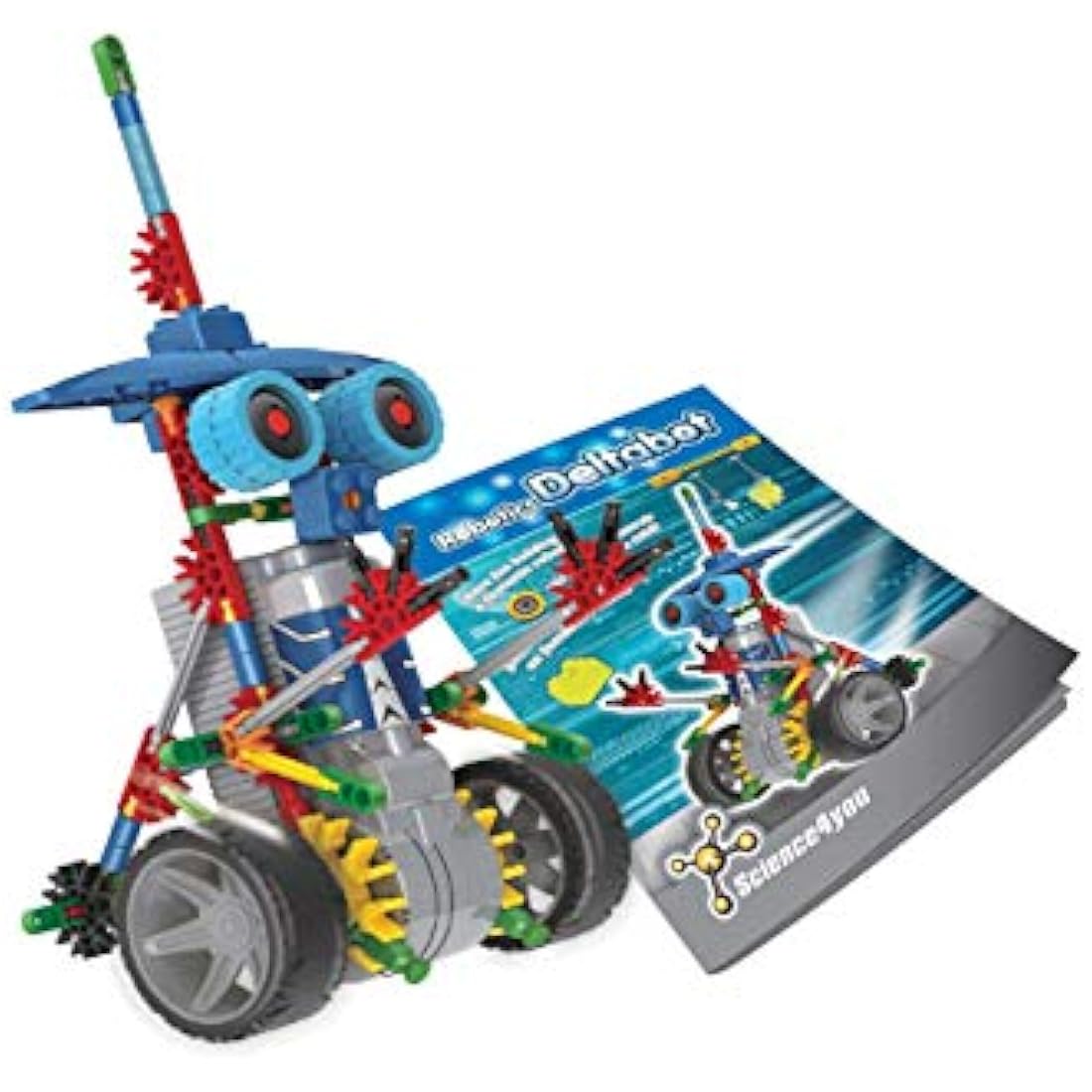 Science4you Robotics Deltabot - Robot Building Toy for Kids Age 8-14, Kit with 117 pieces to Build Your Own Robot and Make it Move, Science Kit and STEM Toy for Kids 8+ years old