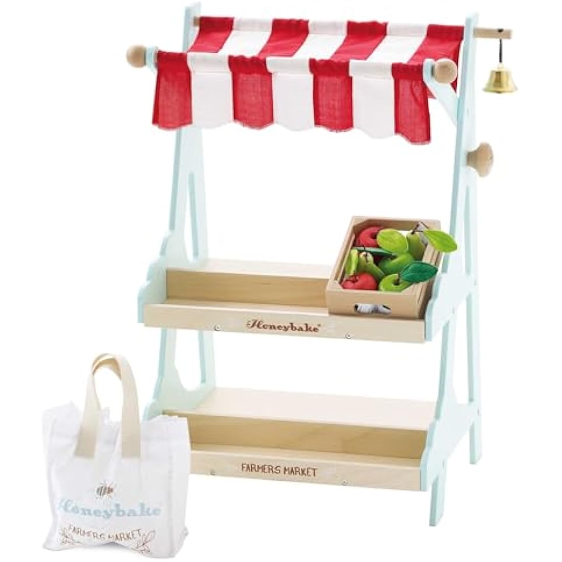 Le Toy Van - Wooden Honeybee Market Play Shop Set | Supermarket Pretend Play Food Shop,Small