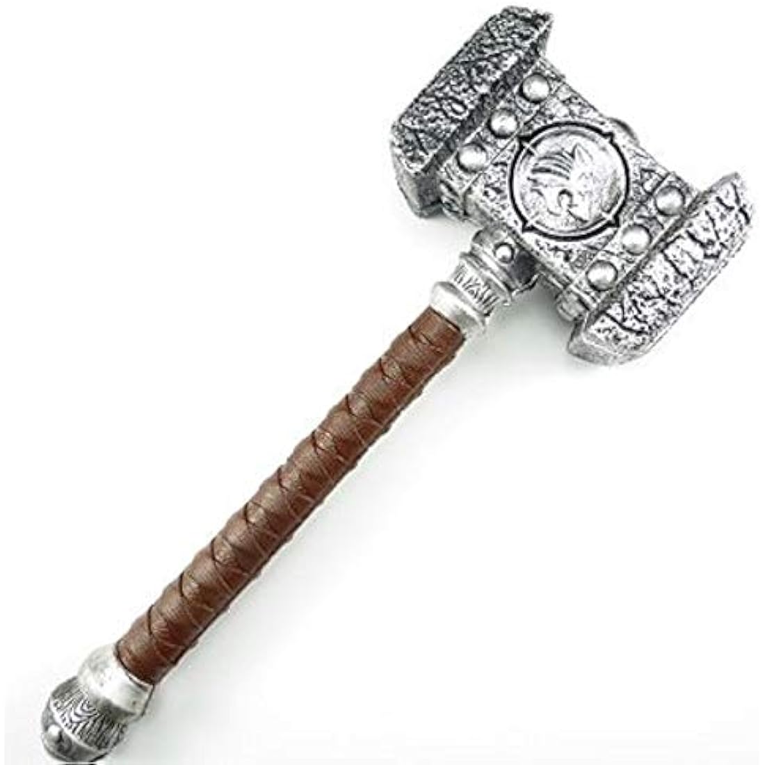 damdos Cosplay Prop Medieval Foam Block Battle Hammer Wow Warcraft Ogrim Doomhammer 54cm Destroy Thor Hammer Birthdays Gifts