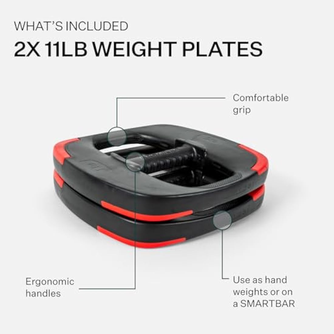 Les Mills™ Dual Purpose Ergonomic Exercise Weight Plates for Total Body Workouts