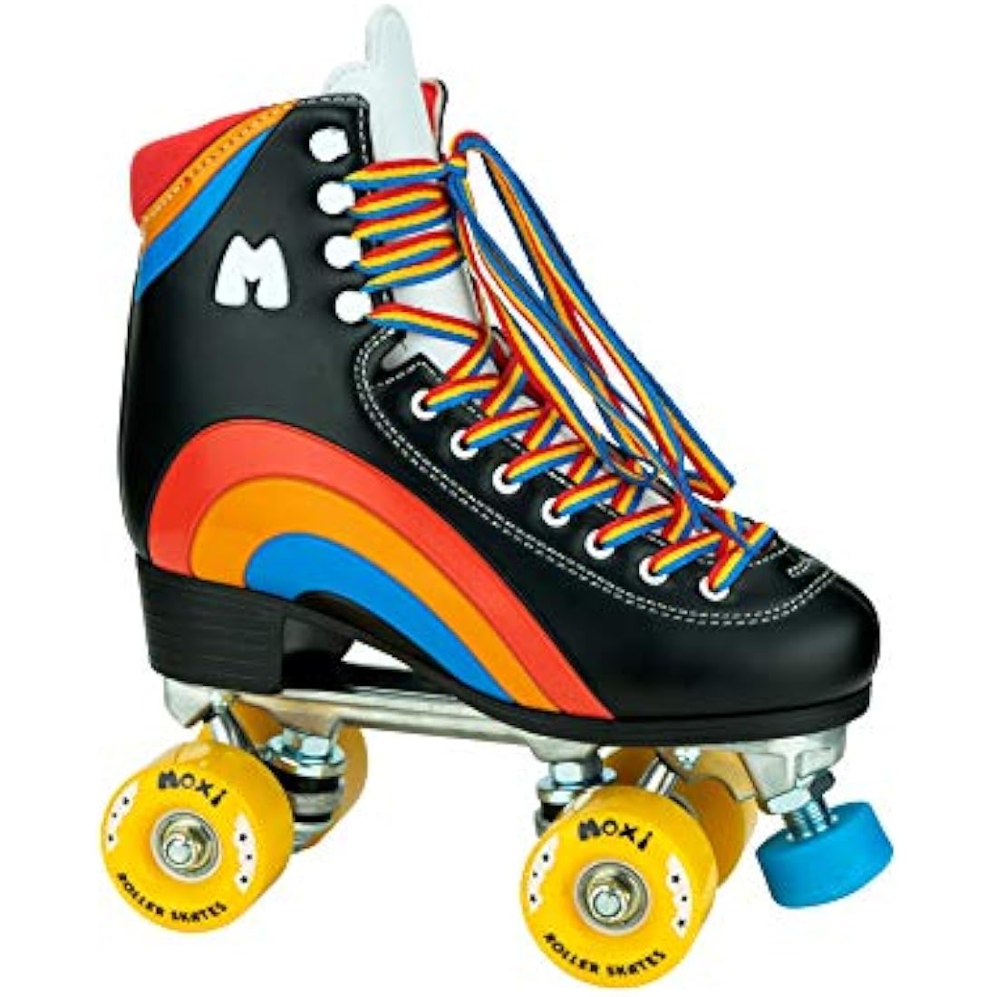 Moxi Rainbow Rider Beginner Quad Roller Skates - Recreational Outdoor High Top Roller Skates in Multiple Colours for All Ages