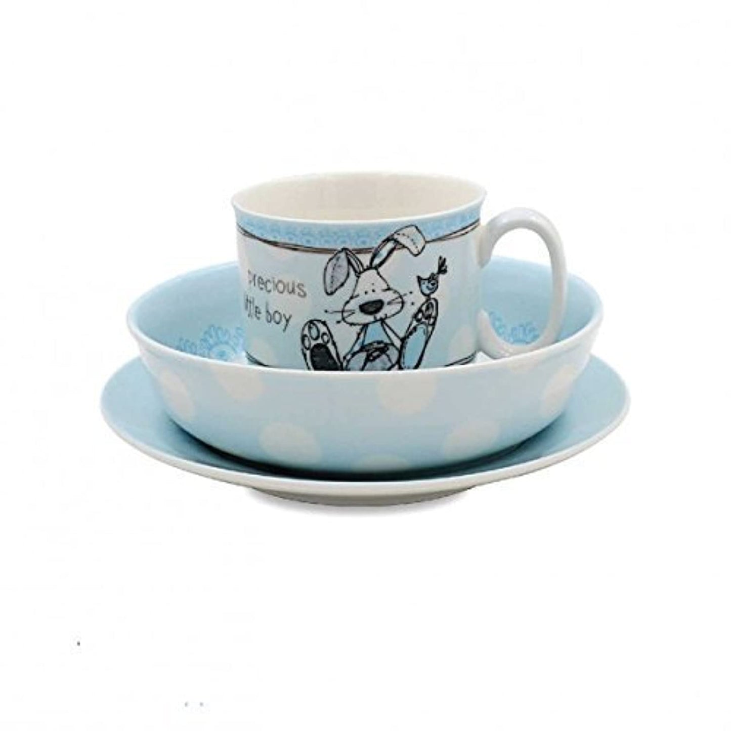 Feeding set Little Miracles Blue Gift Set Mug/Bowl/Plate Children's Set Boxed