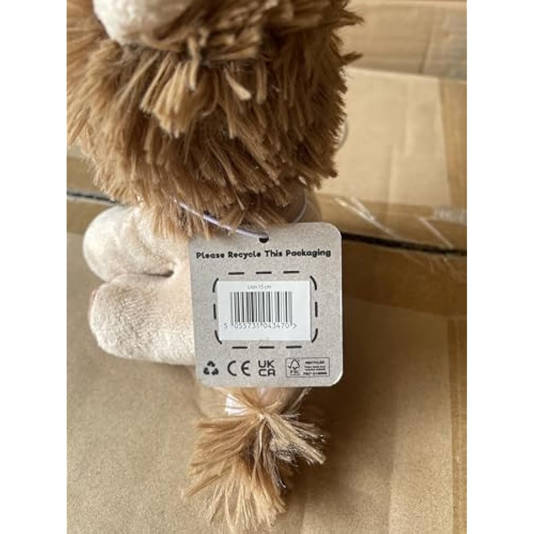 Zappi Co Children's Soft Cuddly Plush Toy Animal - Perfect Perfect Soft Snuggly Playtime Companions for Children (12-15cm /5-6") (Lion)