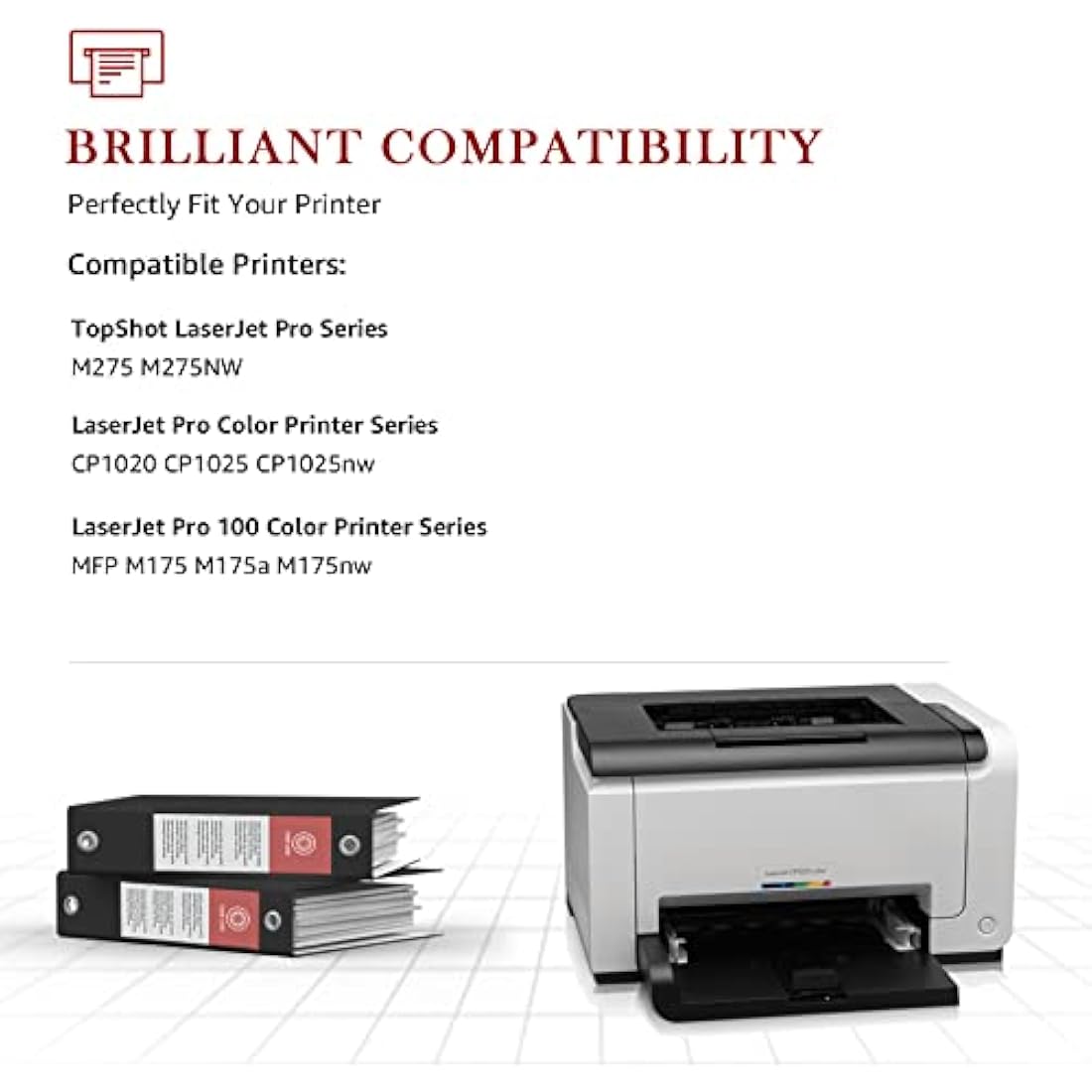 Toner Kingdom Toner Cartridges Compatible for HP 126A CE310A CE311A CE312A CE313A CF350A Compatible for HP LaserJet Pro 100 MFP M175 M175A M175nw M275nw M176 M177 M177FW CP1025 CP1025nw (4 Packs)