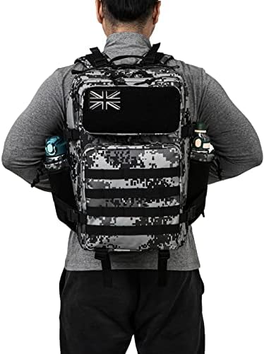 QT&QY Military Tactical Backpacks for Men Army Molle Daypack 25L/35L/45L Lage 3 Day Bug Out Bag Camping Hiking Rucksack with Bottle Holder