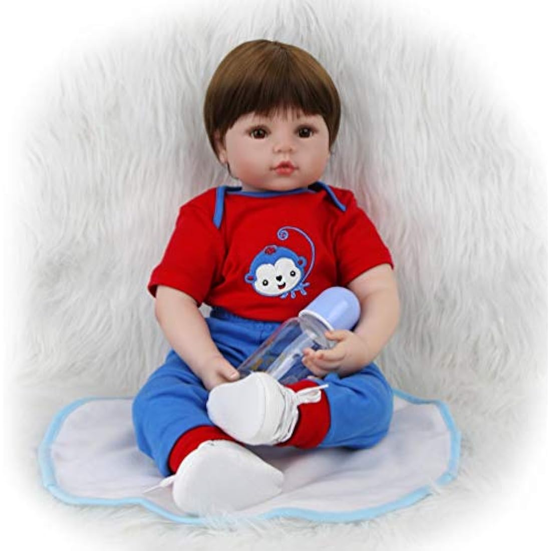 ZIYIUI Reborn Baby Dolls 20" Real Soft Vinyl Silicone Realistic Dolls Toddler Lifelike Reborn Baby Boy Toys For Age3+ (20 inch Reborn Dolls Boy)
