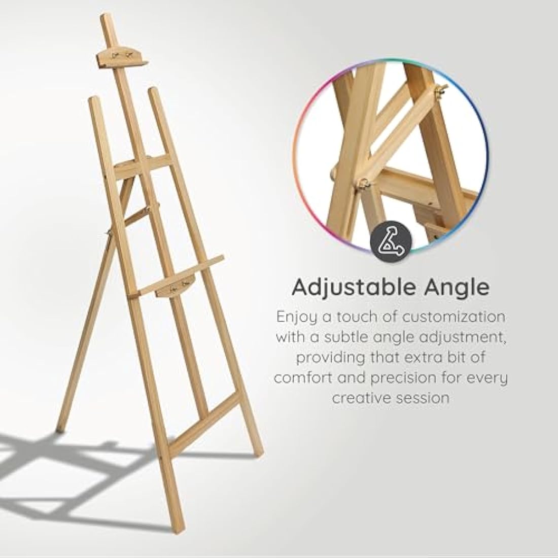 Artistik Premium Easel | Easel Stand for Artists & Weddings | Adjustable Height, Pinewood Easel for Painting | Professional Wooden Easel for Painting, Sketching, Display and More