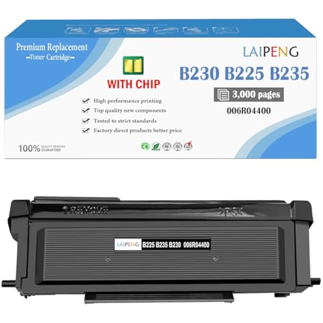 LAIPENG B230 B225 B235 Toner Cartridge 006R04400 Remanufactured for Xerox B230 B225 B235 Printer High Capacity 3000 Pages