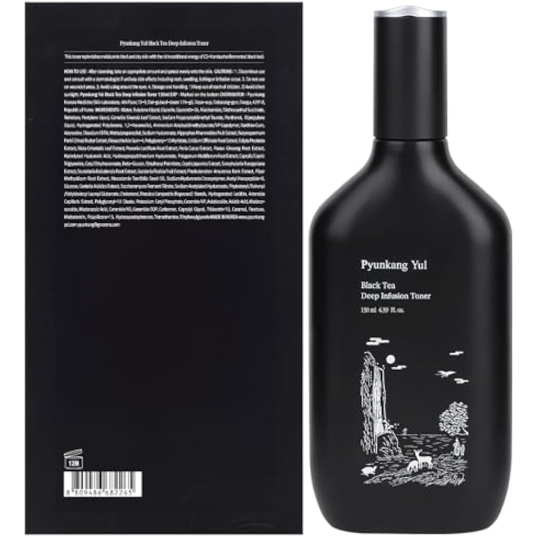 Pyunkang Yul Black Tea Deep Infusion Toner, 130ml Korean Anti-Aging Facial kit, Beauty Toner for Women with Hyaluronic Acid, Ceramide, Wrinkle Care, Firm and Brighter Skin 4.3 Fl Oz (Pack of 1)
