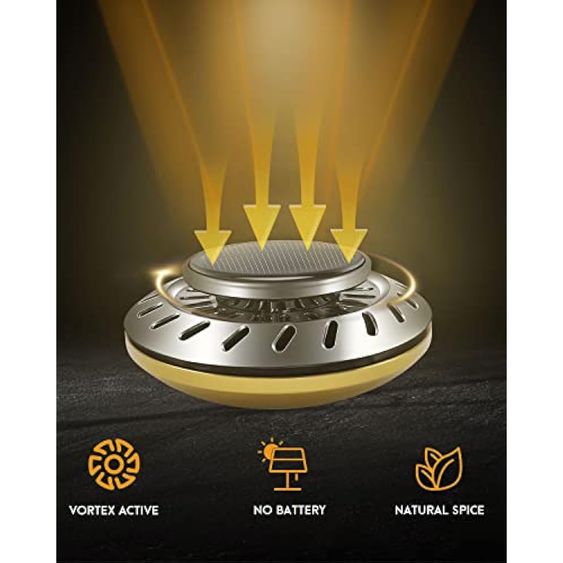 Car Air Fresheners for Women | Car Scent Air Freshener with White Musk Smell | Solar Car Diffuser with Odour Eliminator Technology | Long Fragrance Car Accessories for Women | Ikeda Air Freshener Car