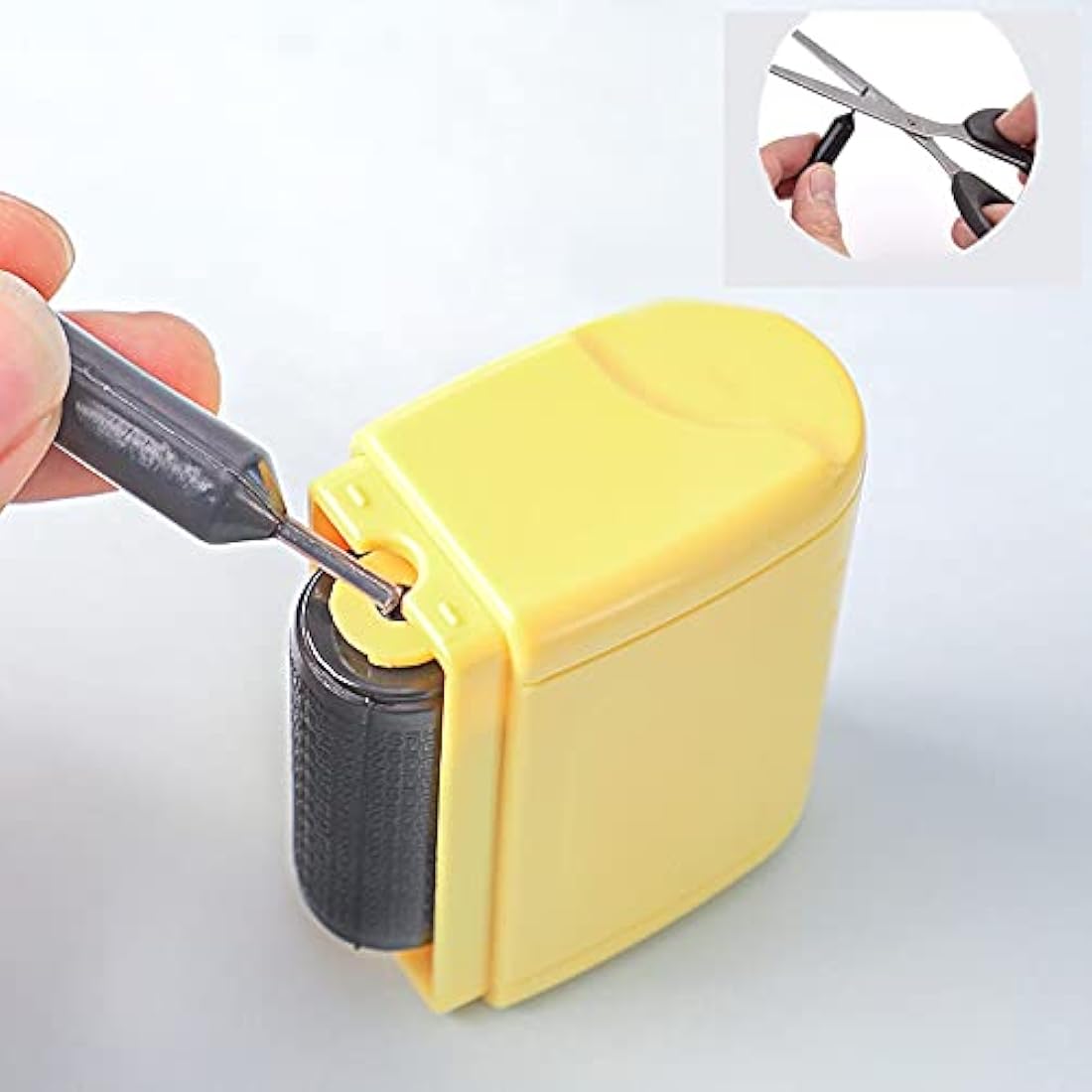 Wide Roller Stamp Identity Theft Stamp 1.5 Inch Perfect for Privacy Protection (Yellow Stamp + 3 Refills)