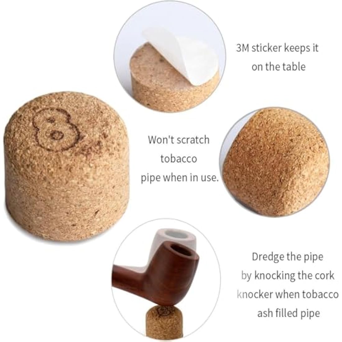 Joyoldelf Tobacco Pipe Straight Smoker, Rosewood Smoking Pipe Set Including Foldable Pipe Stand, 3-in-1 Pipe Scraper, Pipe Filters and Other Pipe Accessories