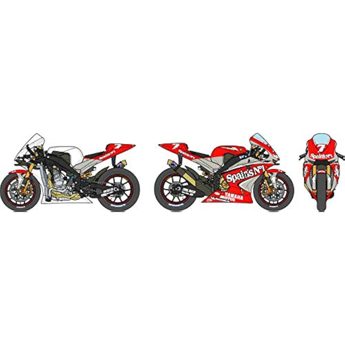 Tamiya – 14100 Yamaha YZR M1 2004 1/12