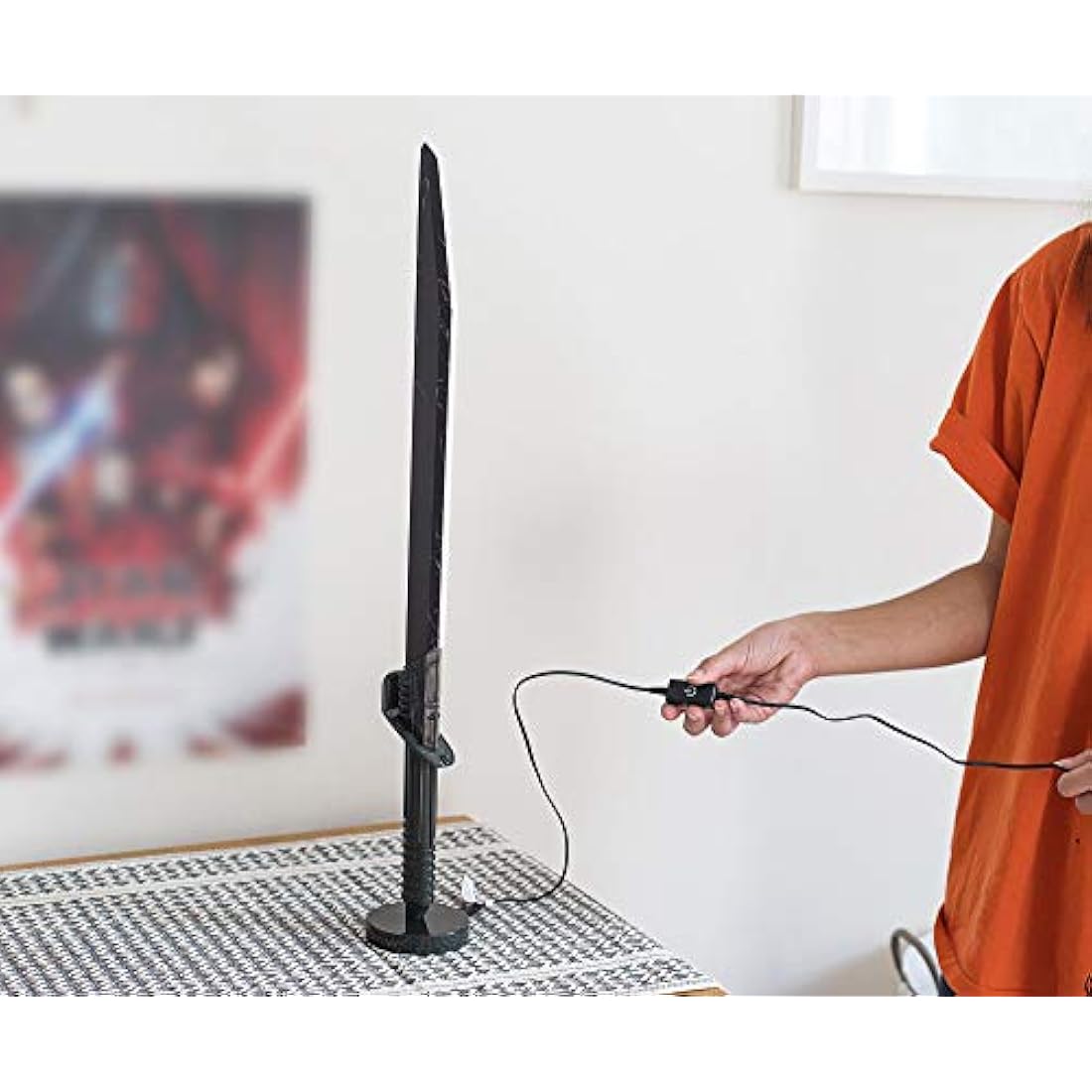 Star Wars: The Mandalorian Darksaber 24-Inch LED Desk Light Lamp