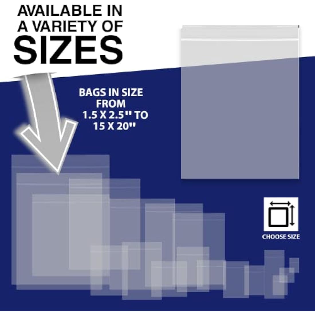 100 Grip Seal Bags 12.75" x 12.75" | Reusable Strong Zip Lock | Clear Resealable Plastic Bags | Polythene Packaging for Food Storage, Jewellery - by Sabco (12.75" x 12.75")