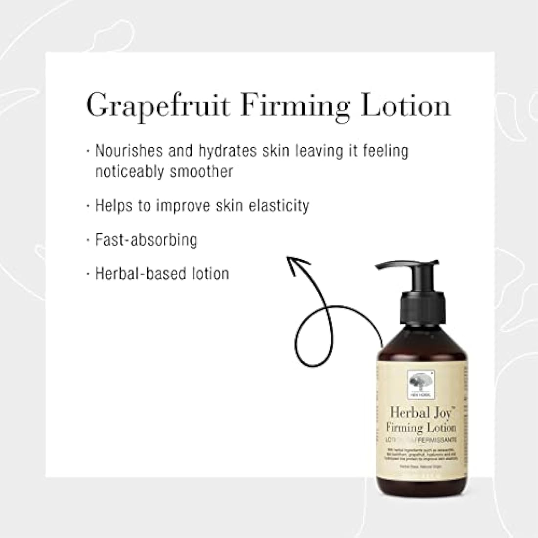 New Nordic Herbal Joy Firming Body Lotion with Shea Butter for Hydrated Skin, Smoothing, Firming, & Nourishing Formula for a Youthful Glow, 250ml