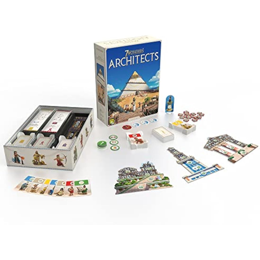 Repos Production | 7 Wonders Architects | Family Board Game | Ages 8+ | 2-7 Players | 25 Minutes Playing Time