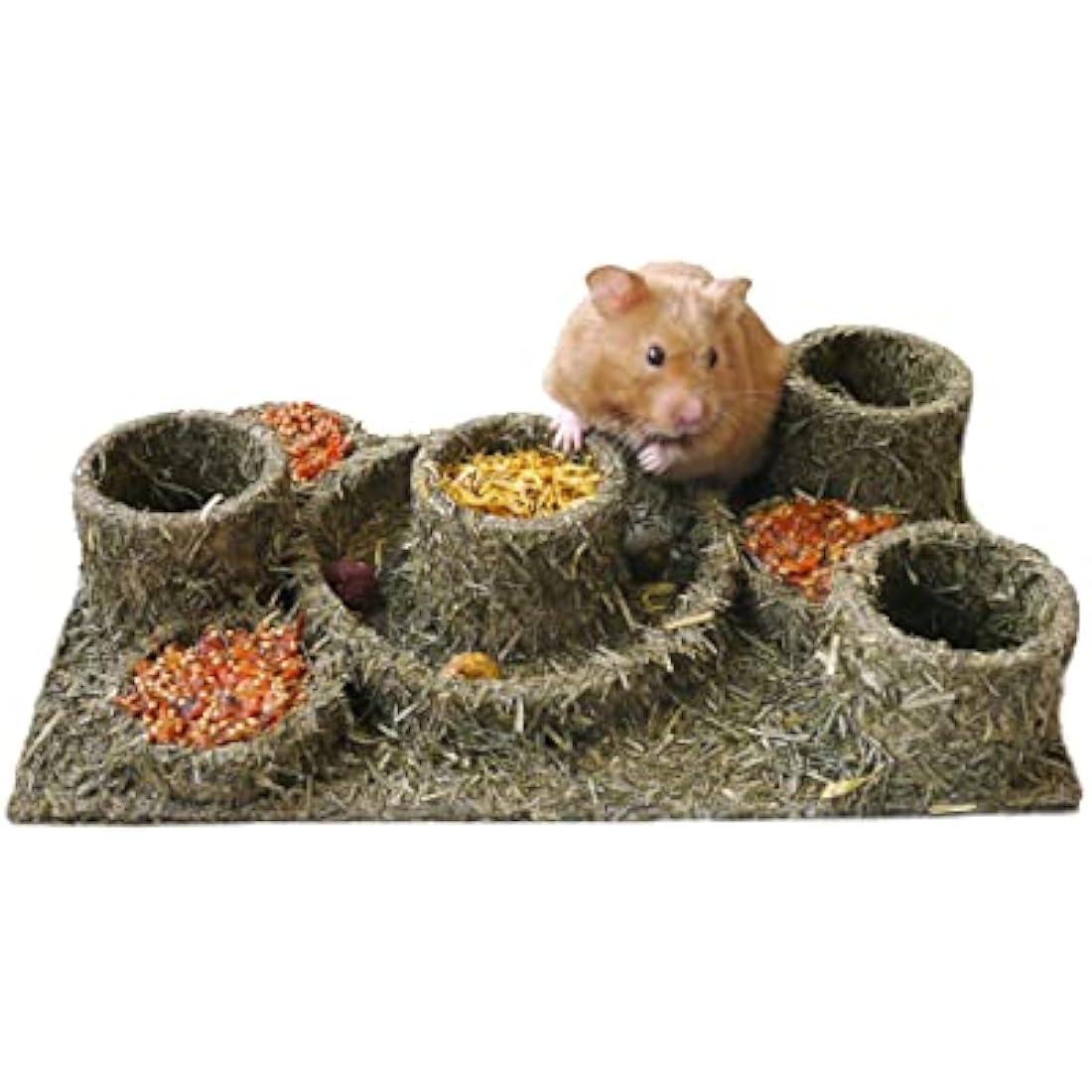 Rosewood Naturals Hide ‘n’ Treat Maze, Small Animal Treat and Forage Gnaw Toy for Rabbits, Guinea Pigs, Chinchillas, Degus, Hamsters, Gerbils, Mice and Rats, 28cm x 18cm