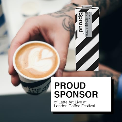 SPROUD - Plant-Based Milk, Low Sugar, Low Carb, High Protein, Long Life, Powered by Peas, Rich, Foamy and Easy to Froth (Barista) (6 x 1L)