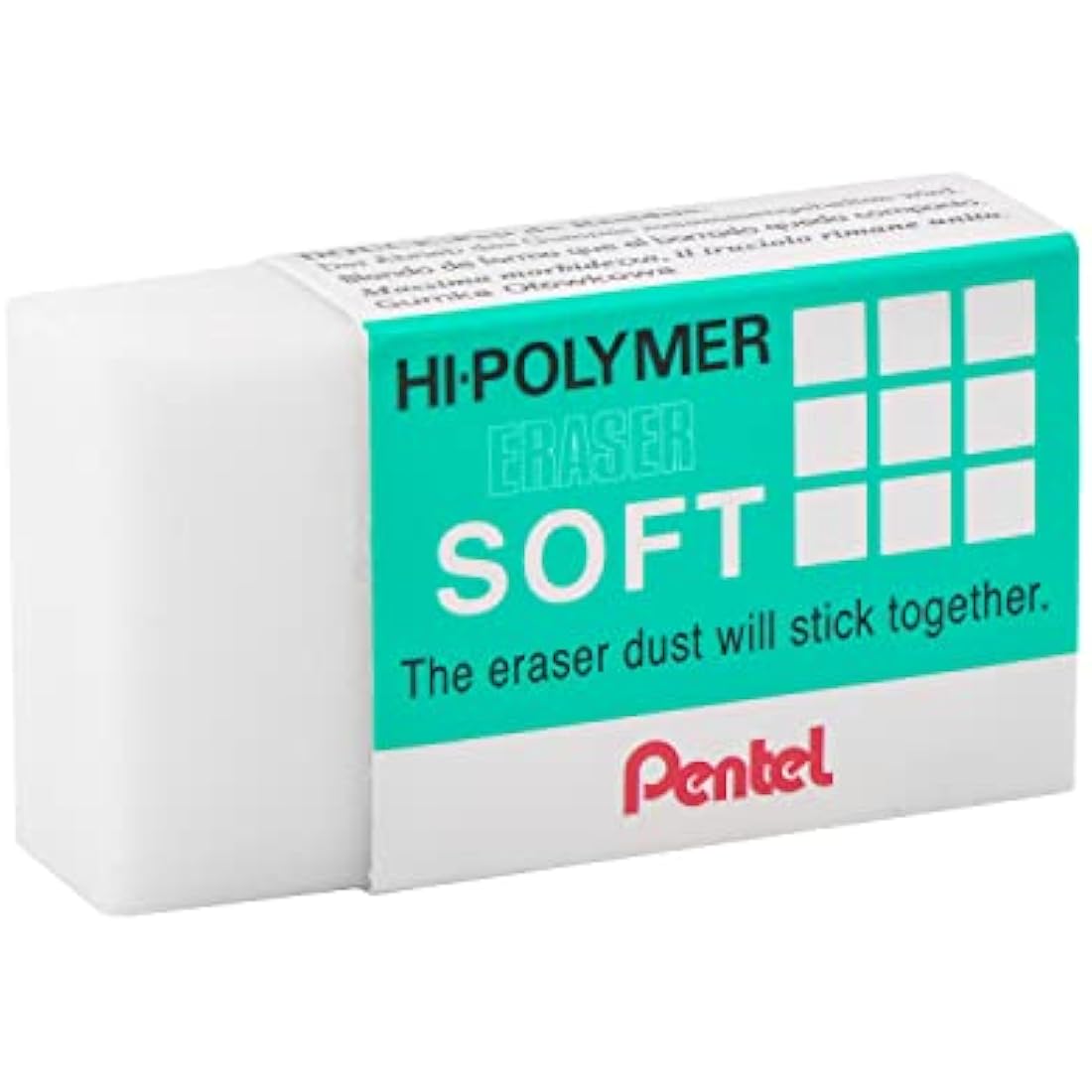 Pentel Hi-Polymer Soft Eraser, 36 Pack