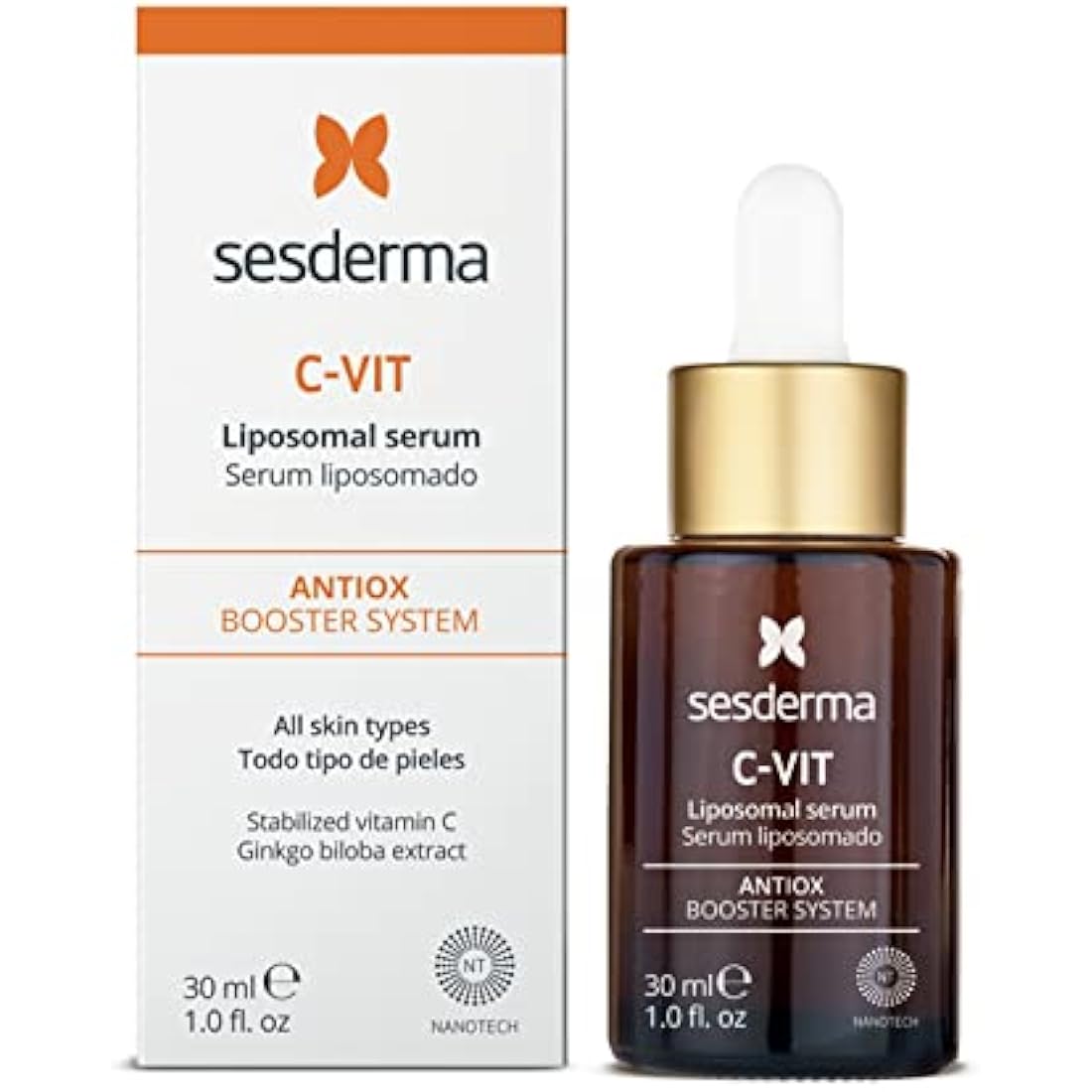 Sesderma | C-Vit Liposomal Serum | Hydrated and Radiant Skin | Antioxidant Serum | First Signs of Ageing | Pigmentation | Vitamin C Serum for Face | Professional Skincare | 30 ml